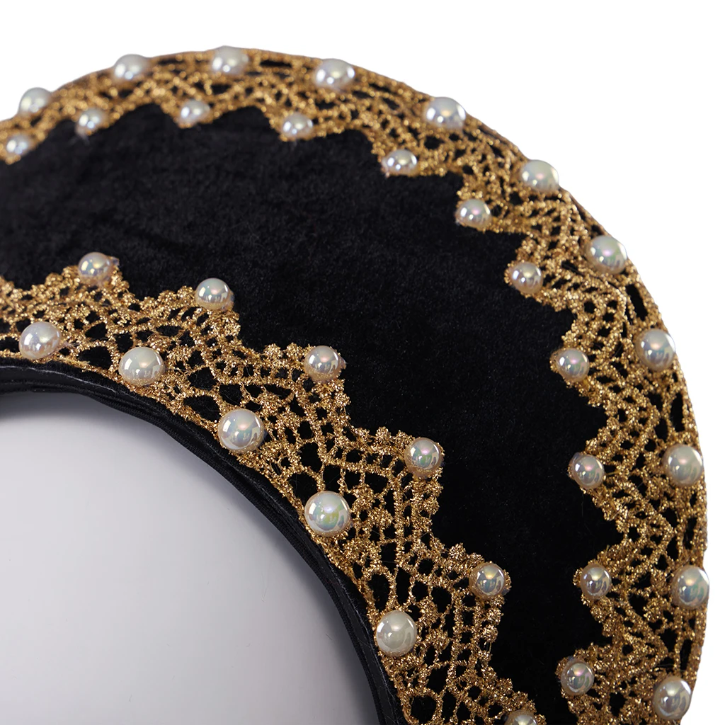 Tudor Pearl Crown Headband Renaissance Queen Elizabeth Crown Anne Boleyn Cosplay Accessories Headdress Victorian Headgear
