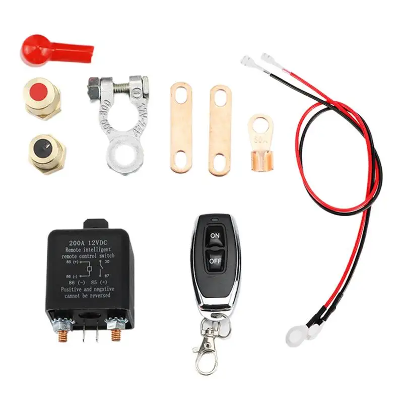 

Car Battery Button Cut Off Button Remote Control Battery Disconnect For Vehicle Battery Cutoff Button Electrical Equipment Safe