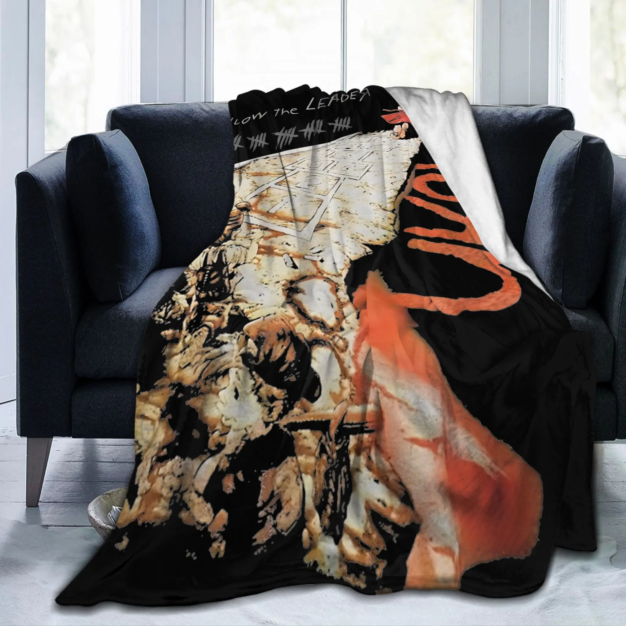Korns Metal Band I Have Issues Coral Fleece Plush Throw Blanket  Blankets for Home Travel Super Soft Bedspread