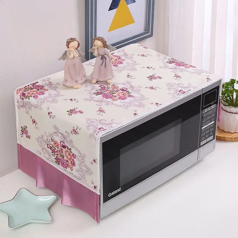 Europe Decorative Microwave Oven Covers Kitchen Dust-proof Protective Cover Universal Multi-functional Bedside Table Protector