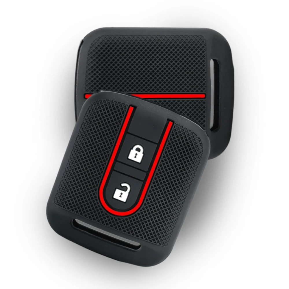 New Remote Car Silicone Key Case For Nissan Qashqai Micra Navara Almera Note 350Z Pathfinder Key Fob Rubber Cover 2 Buttons