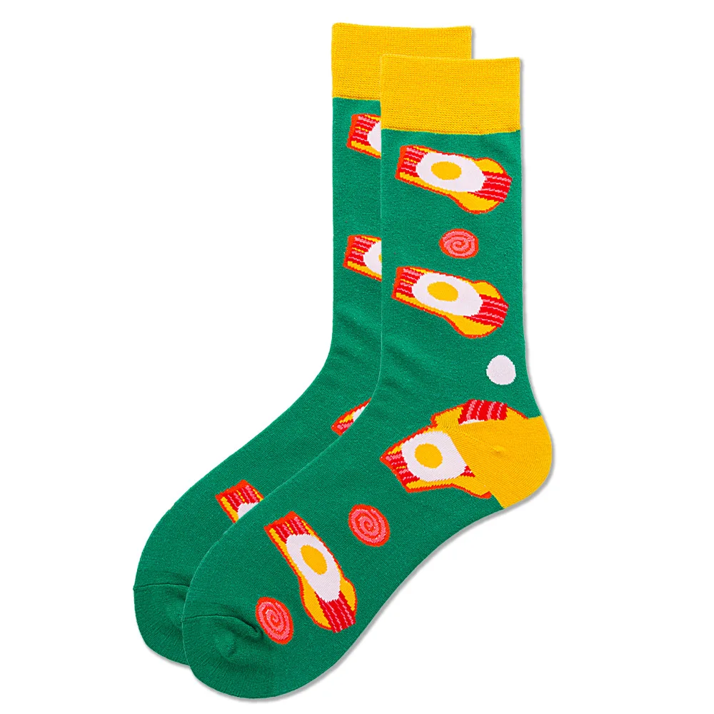 New INS beer corn men\'s and women\'s socks watermelon hot dog sushi tide socks hot dog socks comfortable breathable socks