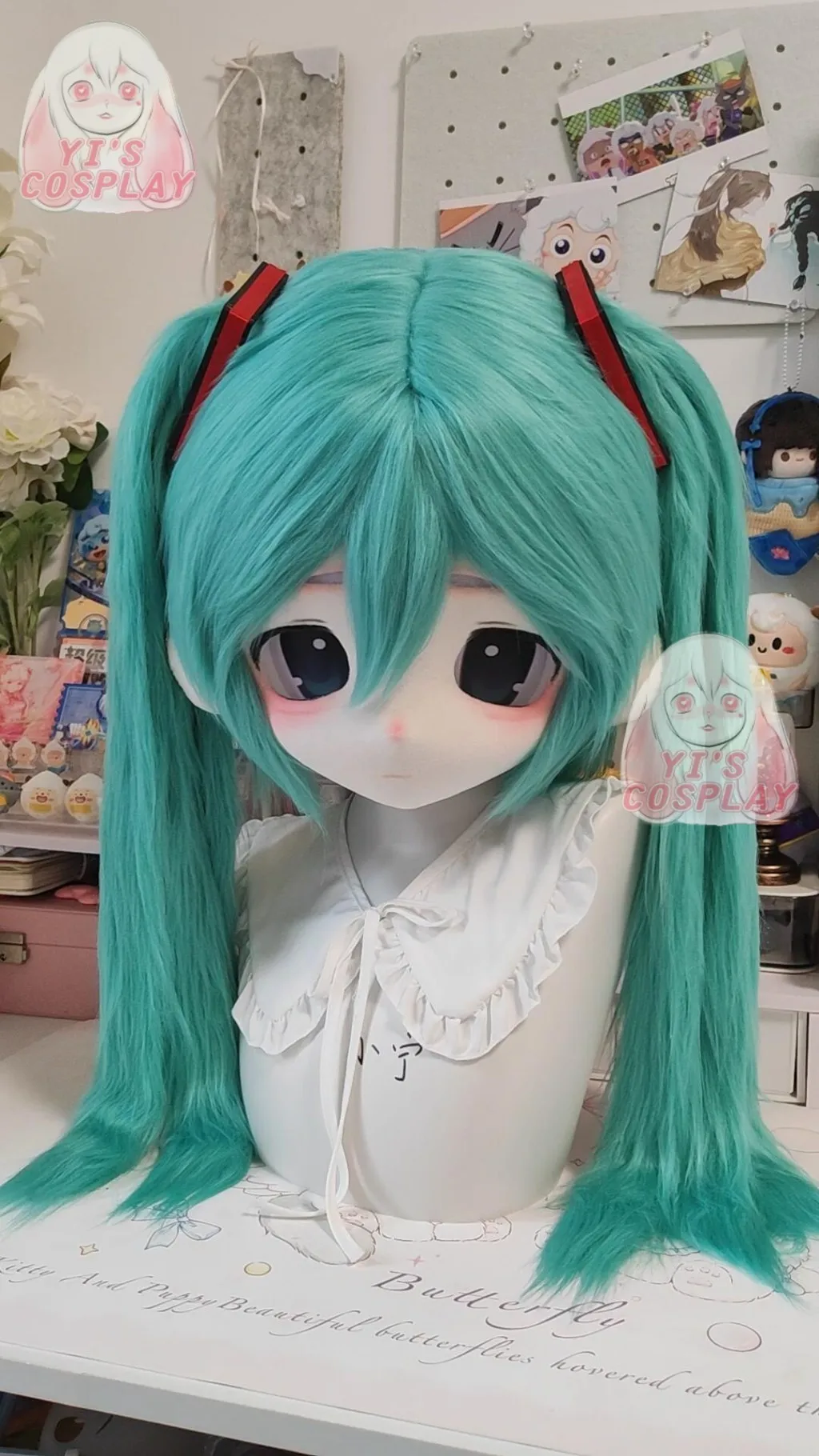 Fursuit رئيس اليدوية Yis تأثيري مخصص فروي رئيس Kigurumi تأثيري كيمونو سماعات الوحش مخصص Fursuit كيمونو رئيس