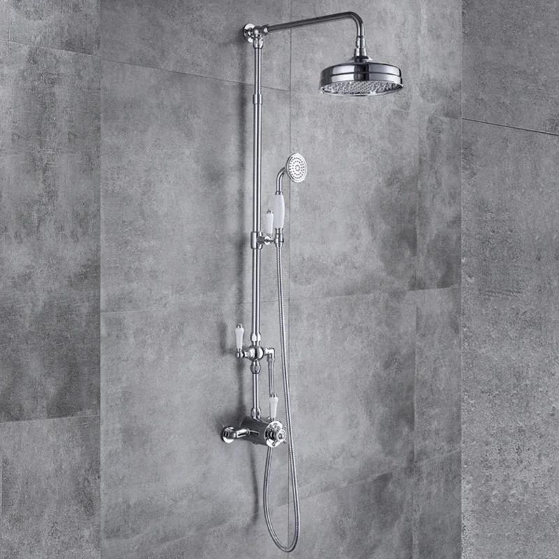 

Brass Wall Mounted BathrromThermostatic Shower Panel Faucet