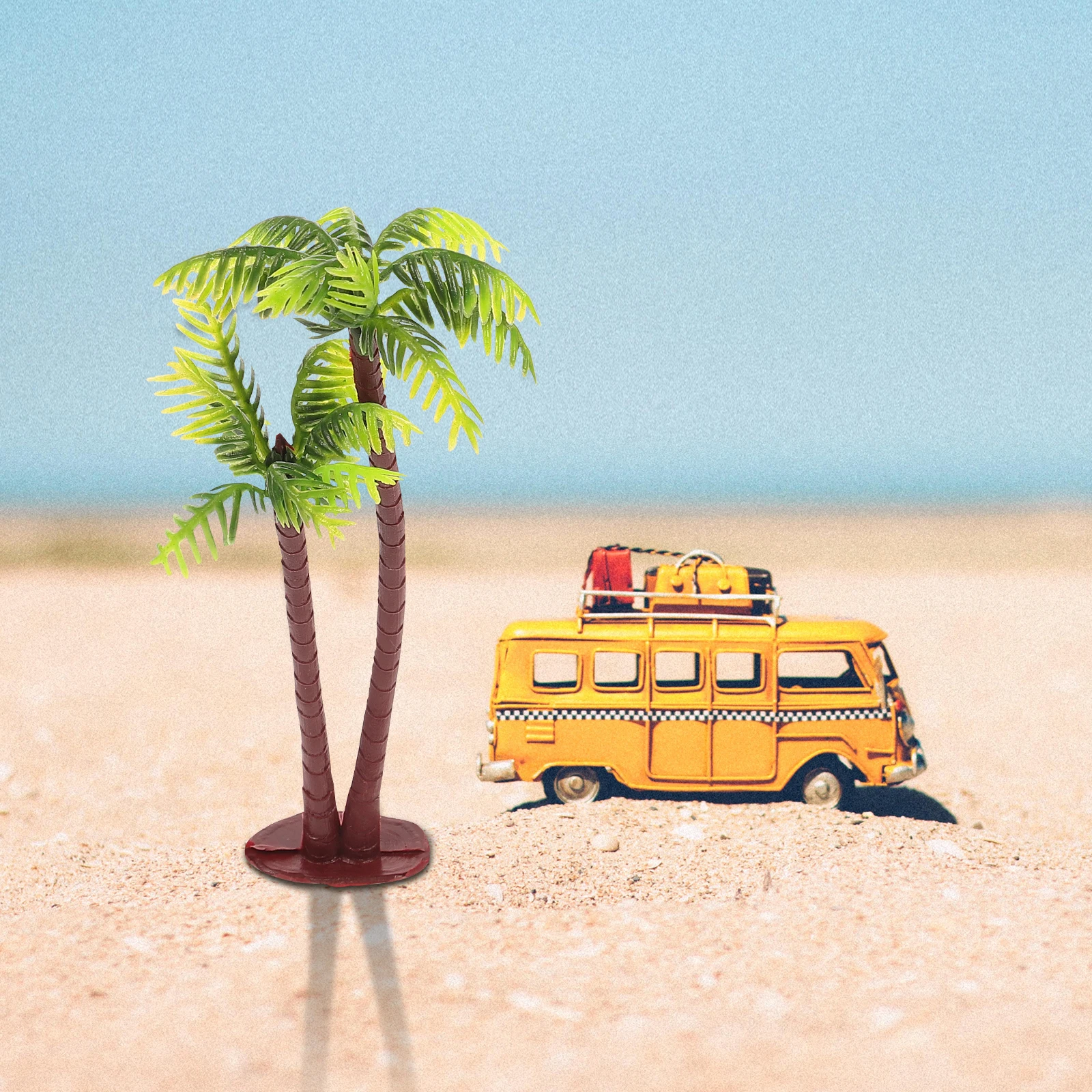 

5 Pcs Little Simulated Coconut Tree Decoration Palm Stuff Fake Plant Trees Landscape