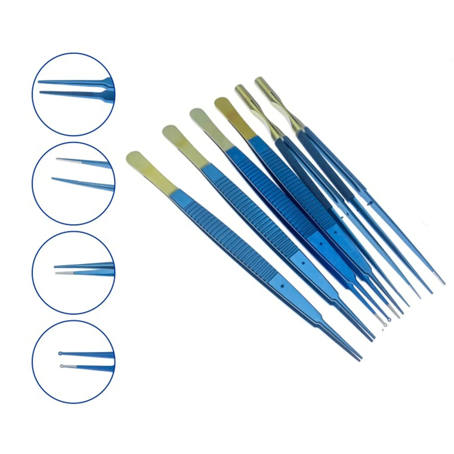 Vascular and Cardiac Tissue Forceps Cardiac Dissecting Forceps Flat handle/ Round handle Micro Titanium instrument
