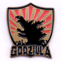Monster Badge Vintage Metal Enamel Pin Horror Animal Brooch