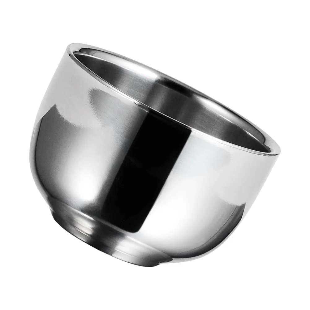 1 قطعة الفولاذ المقاوم للصدأ للرجال رغوة السلطانية حجم السفر الحلاقة حاوية الصابون الحلاق فقاعة السلطانية ملحقات الحلاقة المنزلية #2