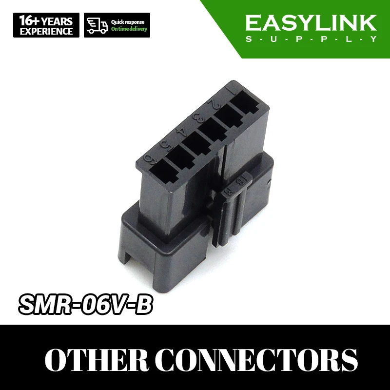 Conectores de carcasa serie SM 2,5, SMR-06V-B disponibles, disponible