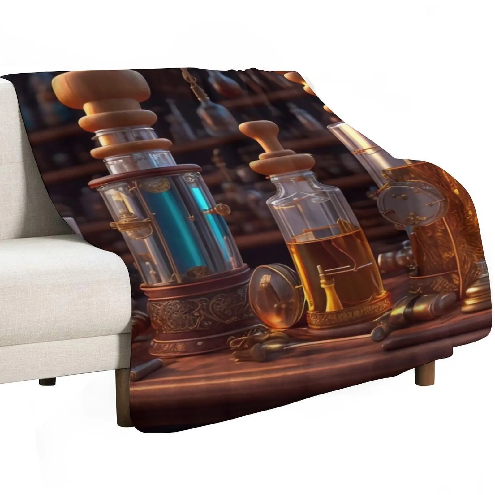 Alchemist laboratory Throw Blanket For Baby Luxury Brand Shaggy manga Baby Multi-Purpose Blankets