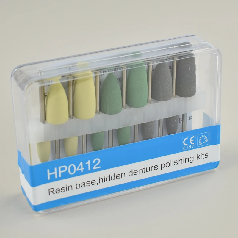 Oral Hygiene Resin Base Hidden Hp0412 Denture Polishing Kits for Low-Speed Handpiece Dental Products