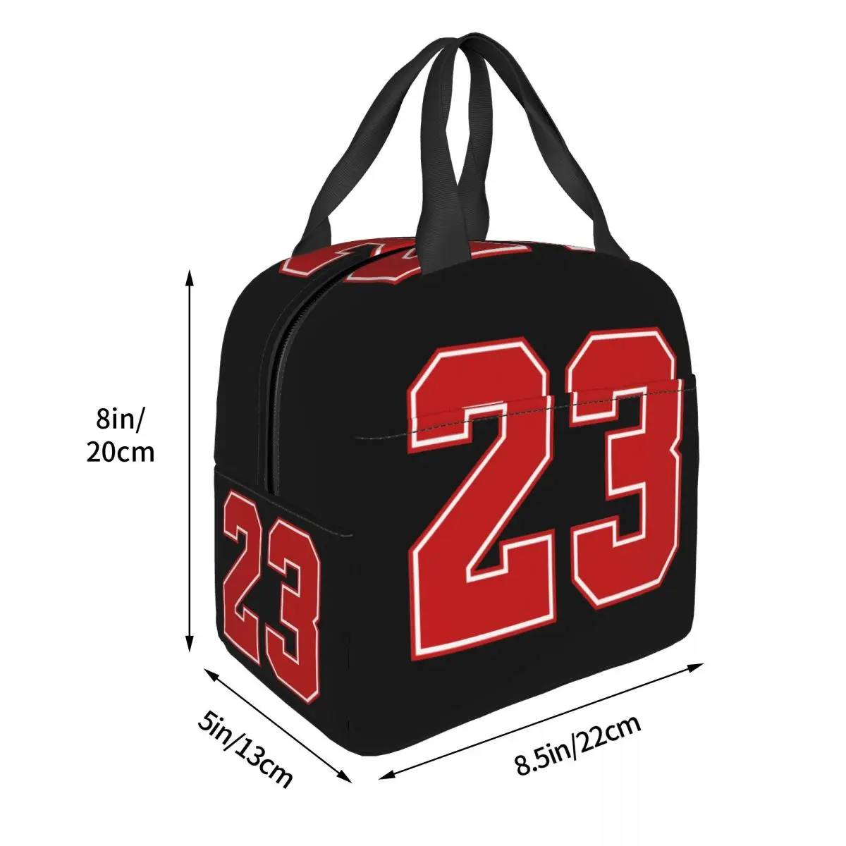 Classic 23 Number Legend Basketball Lunch Bag Warm Cooler Insulated Lunch Box for Women Kids School Food Picnic Tote Container