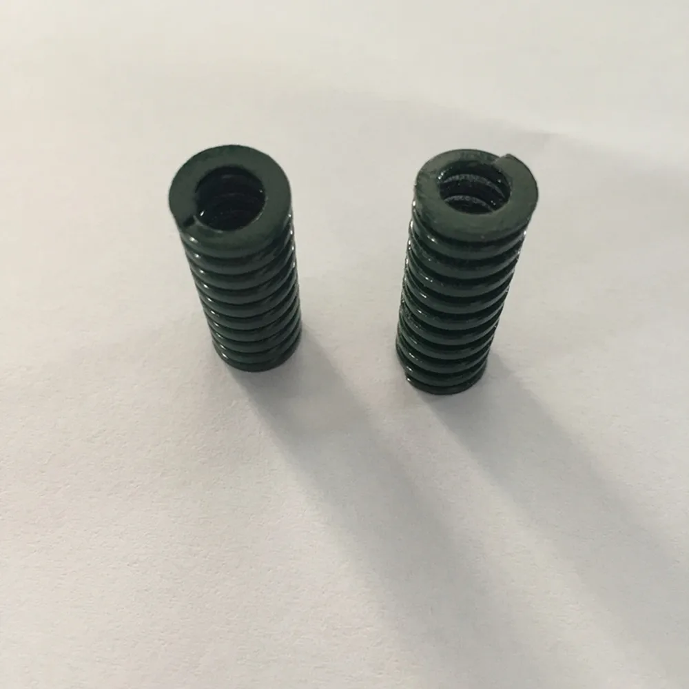 Molla di compressione verde per carichi pesanti da 2 pezzi 10 x 5 x 25/35/55/65/85/95/100 mm
