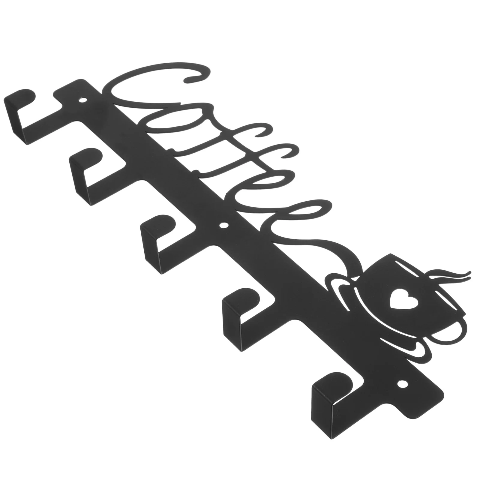 

Coffee Cup Wall Rack Metal Mug Holder Hanger For Kitchen Bathroom Storage Organizer Towels Utensils Cup Drying