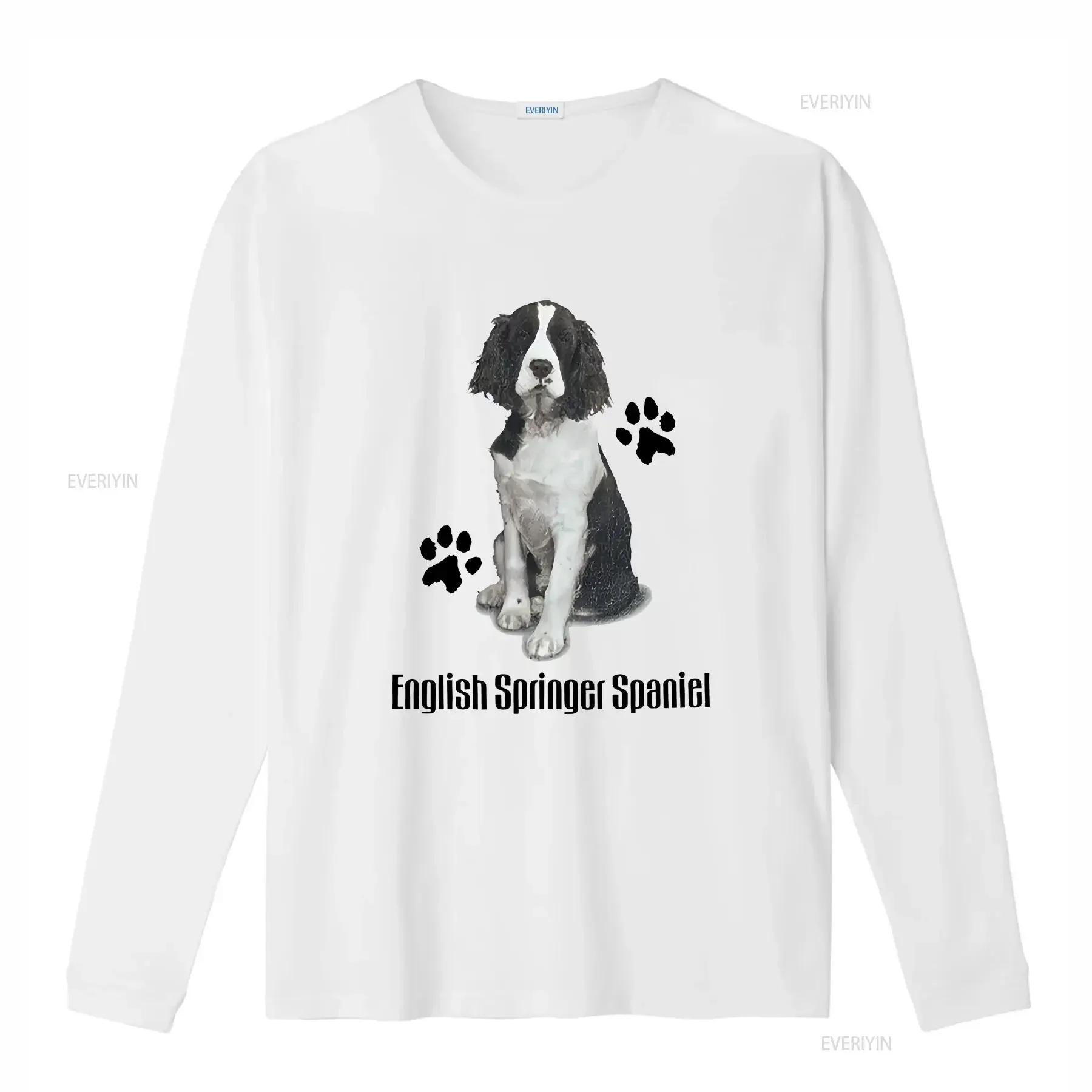 Vintage English Springer Spaniel Top Heavy T Shirt Medium White Dog Breed 90s vintage Washed Casual fashion Unisex Stylish