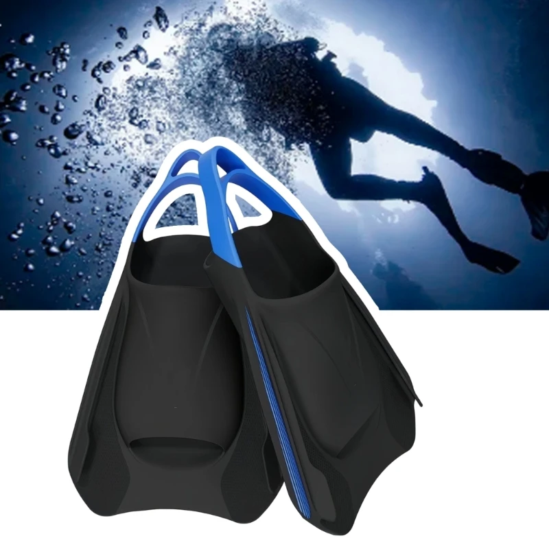 Flexible Swimming Training Fin Swim Flippers Travel Size Swim Fin for Man Women Kid Snorkeling Diving Swimming Pool 24BD