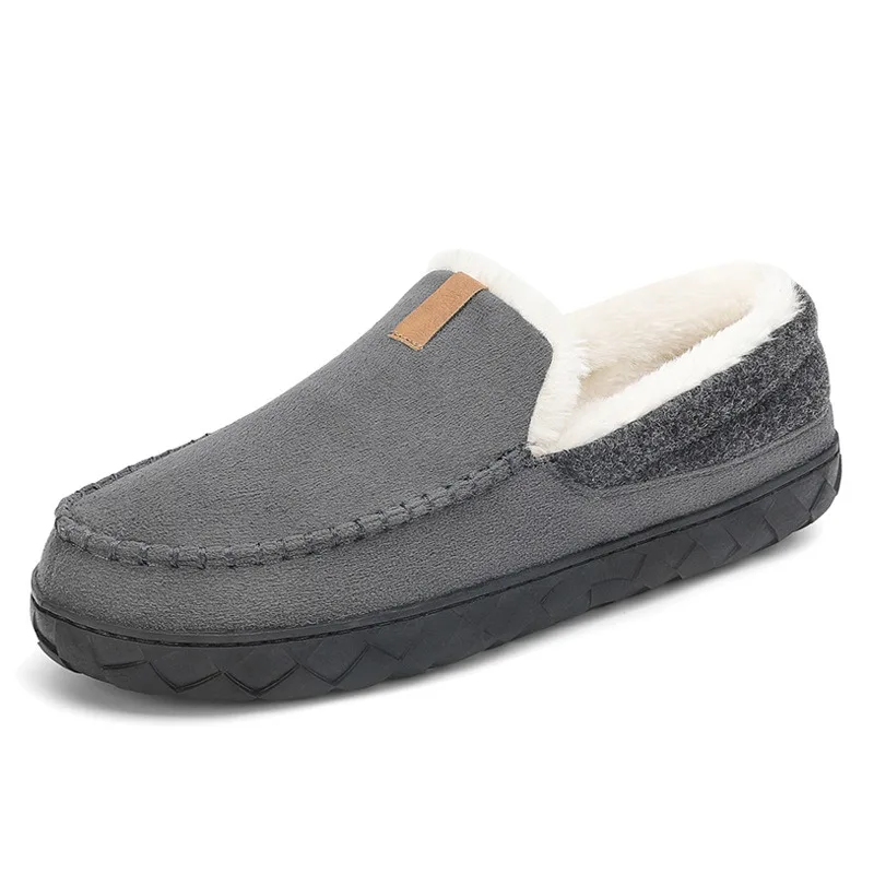 Winter Men's Slippers House Slippers Shoes Trend Warm Ankle Boots Man Cotton Shoes Male Felt Slipper Room Footwear