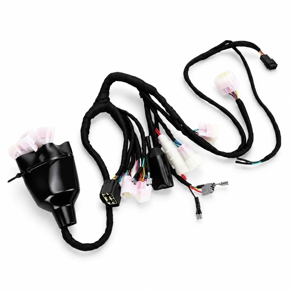 Rubber Main Wiring Harness Connectors Included Portable Wiring Harness Assembly Kit Replacement Wiring Loom Off-Road Riding