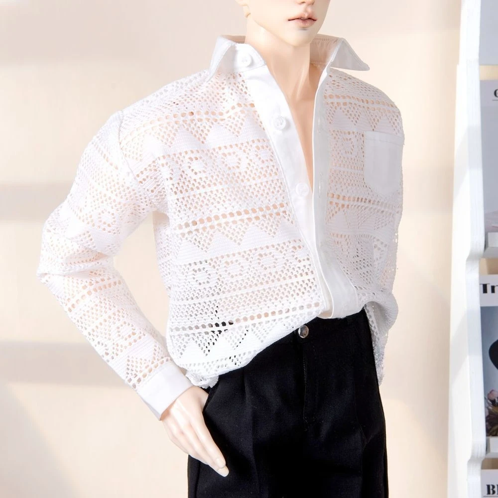 เสื้อผ้าตุ๊กตาใหม่ ขนาด 1/4 1/3 สำหรับตุ๊กตา BJD ชาย ขนาด 45/75 ซม. เสื้อแขนยาวแบบโปร่ง สำหรับแต่งตัว ของเล่นเสริมบ้านตุ๊กตา ไม่มีตุ๊กตา