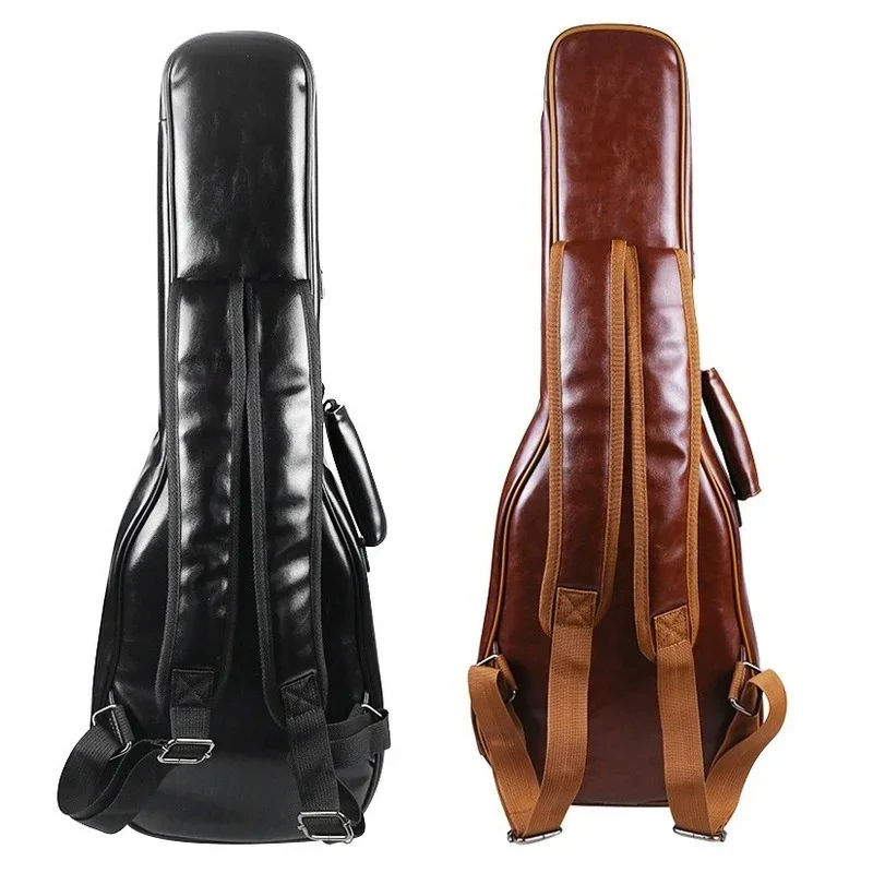 21/23/26-inch Waterproof Thickened PU Leather Guitar Backpack Yukrili Box Instrument Accessories