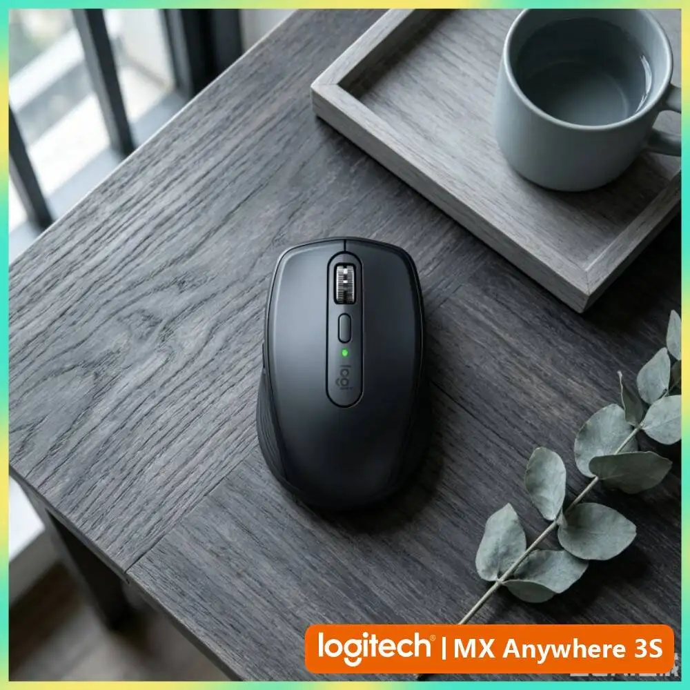 Travel MX Anywhere 3S - 8K DPI, 3-Device Bluetooth, Quick Charge, Perfect for Fitness Short Trip & On-site Task