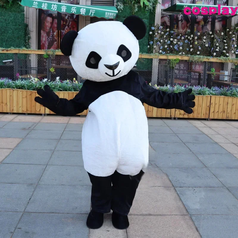 Cute Chinese Giant Panda Mascot Cartoon Doll Cosplay Costume Suit Adult Men Women Activity Party Play Head Clothing C