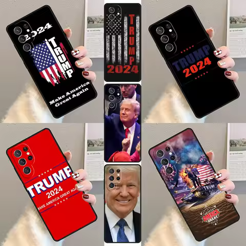 Trump 2024 Phone Case For Samsung Galaxy S23 S21 S20 FE S24 S22 Ultra Note20 S10 S9 S8 Plus Silicone Cover