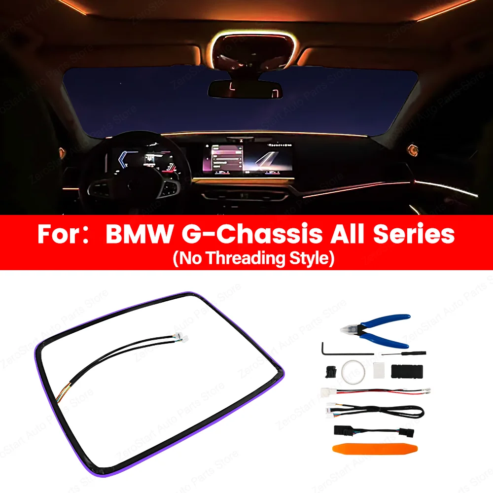 11 Colors Skylight Reading Ambient light For BMW 2 3 4 5 6GT 7Series X3 X4 X5 X6 X7 G20 G05 G06 G07 G01 G60 G30 Reading Light