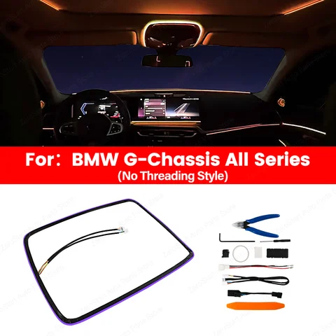 11 Colors Skylight Reading Ambient light For BMW 2 3 4 5 6GT 7Series X3 X4 X5 X6 X7 G20 G05 G06 G07 G01 G60 G30 Reading Light