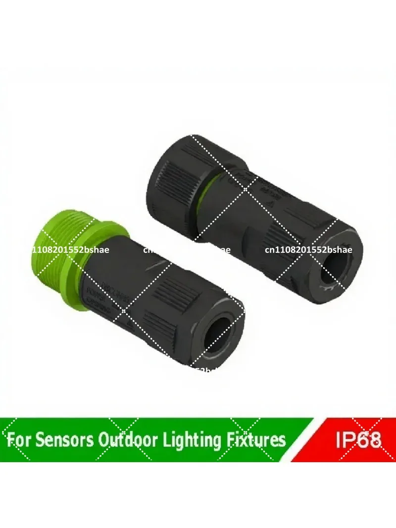 Waterproof 2-Core Circular Connector M20 2Pin 10A/15A EC Series Industrial Docking Adapter 10pcs
