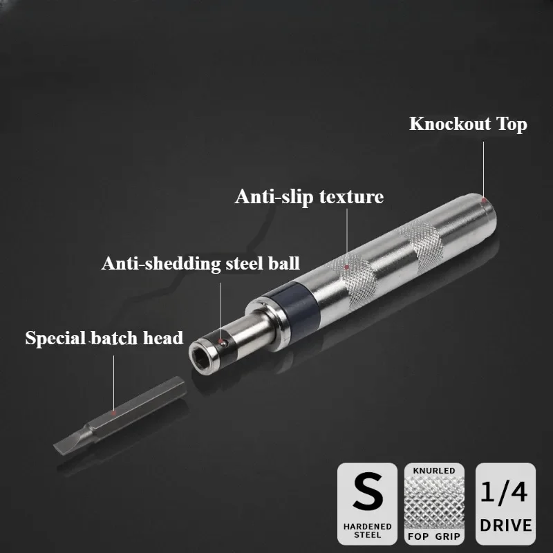 6in1 1/4 inch Impact Screwdriver Impact Drive Rusted Stuck Broken Fasteners Remover Screwdriver Set with Complete Specifications