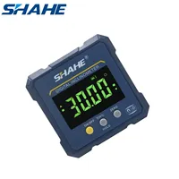 SHAHE Aluminum Digital Protractor With 4-Sides Magnets Digital Inclinometer Angle Finder High Precision Digital Angle Gauge