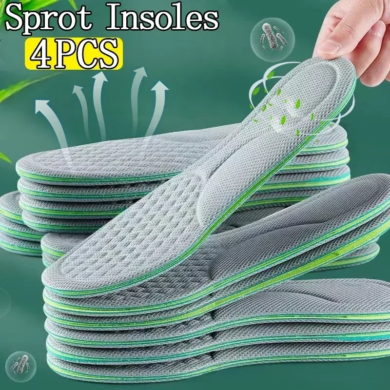 Soft Shoes Sport Feet Insole Memory Insoles Foam Deodorant Absorb-sweat Women Massage Running Sole Orthopedic Men For Shoe