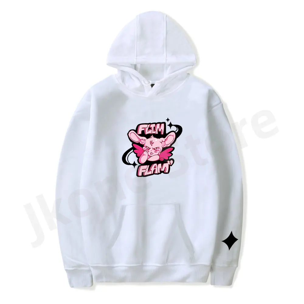 Flamingo Hoodies Flim Flam Sad Bunny Merch Print Winter Unisex Fashion Funny Casual Streetwear