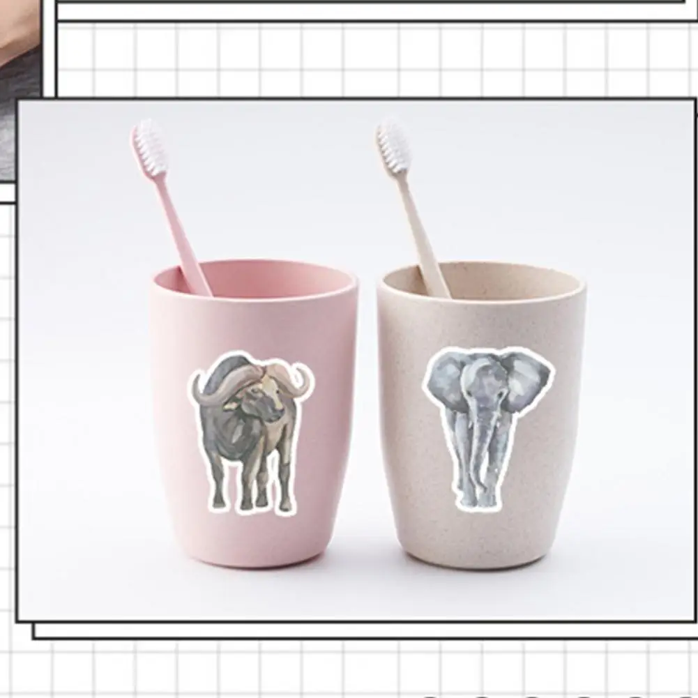 Стикеры для телефона, Набор стикеров с животными, водонепроницаемые Многоразовые наклейки для бутылок с водой, ноутбука, скрапбукинг, идеально подходит для детей, подростков, взрослых