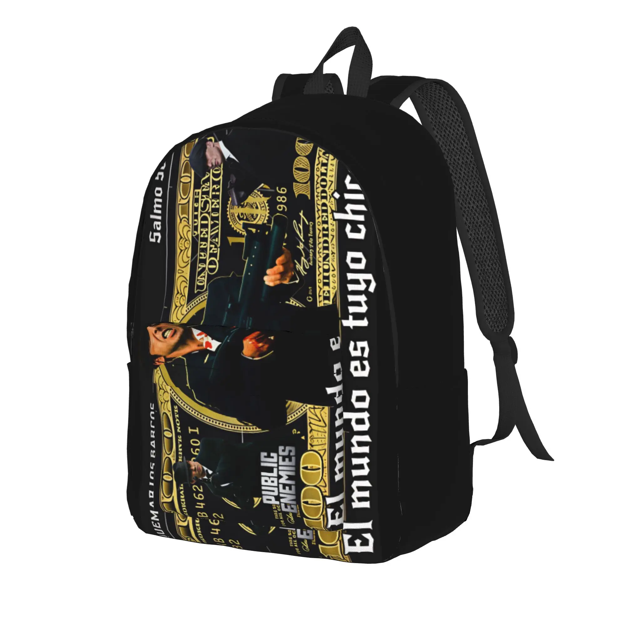 Scarface Backpack  Kawaii Backpacks Male Travel Breathable High School Bags Design Rucksack