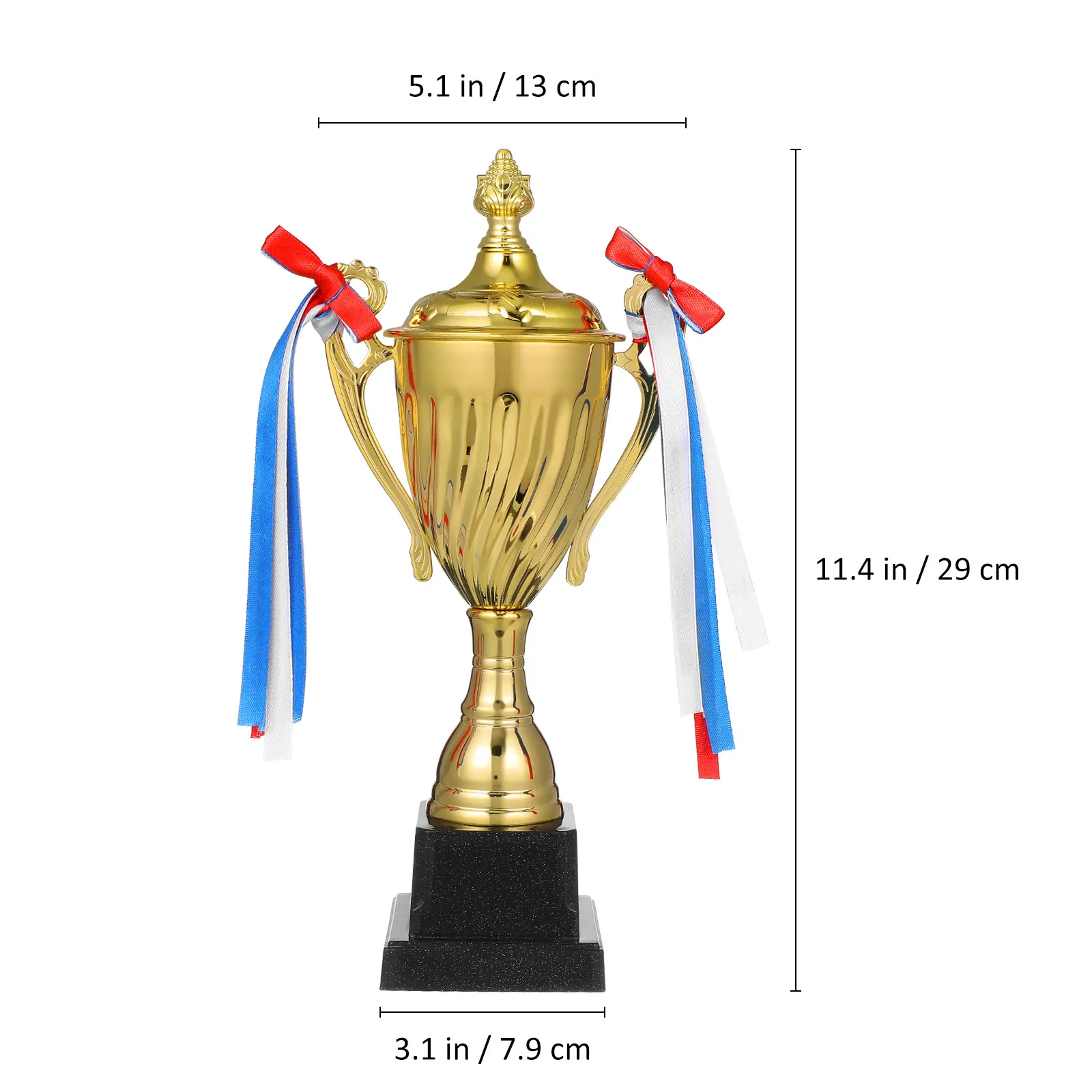 Large Metal Trophy Cup for Awards, Competition, Celebration, Party Decor – Winner Prize Trophy