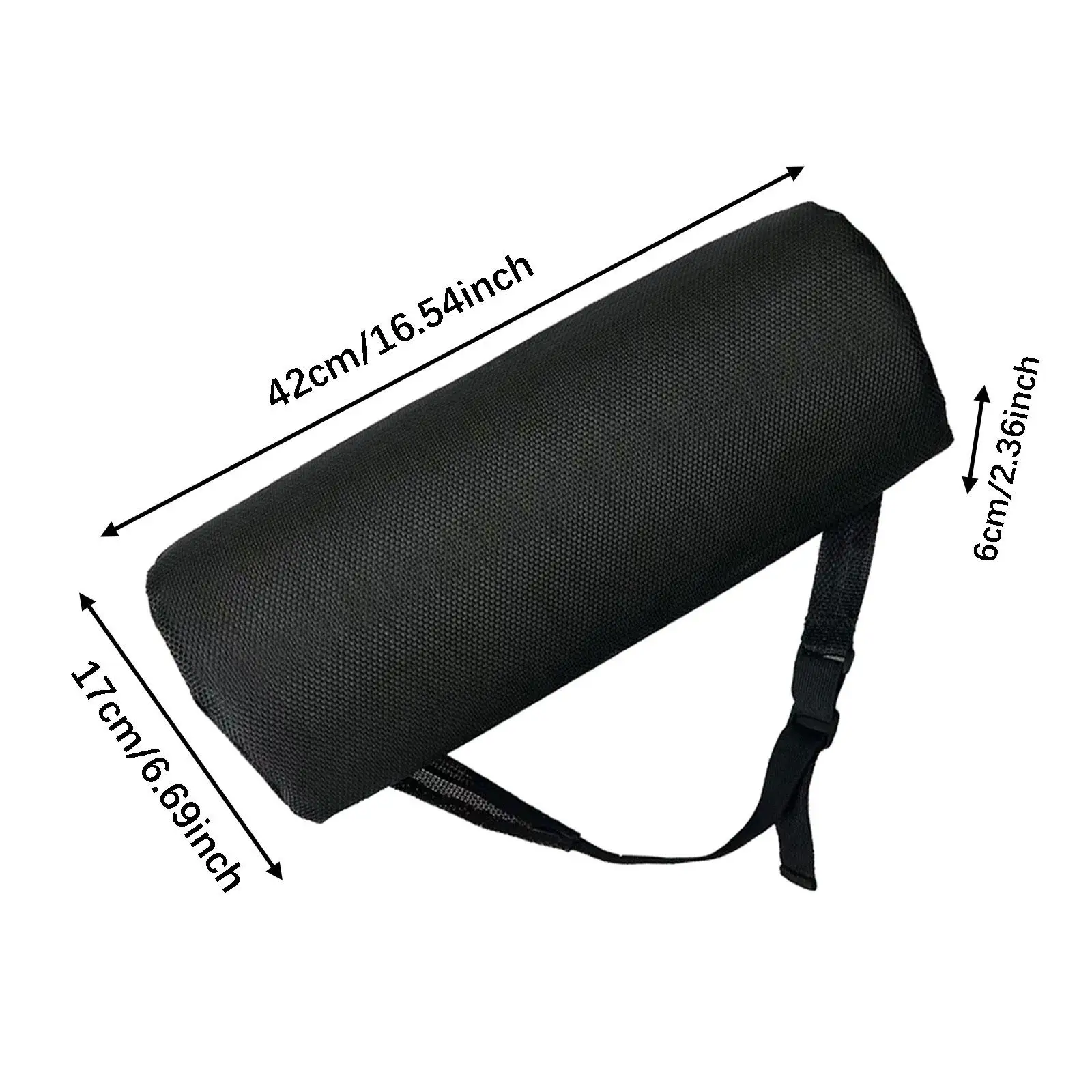 Chaise Lounge Head Pillow with Strap Textilene Neck Support for Outdoor Garden Furniture Folding Recliner Pool Beach Chairs