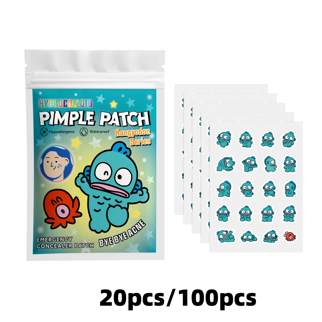 

20/100PCS hello kitty Acne patches, facial acne patches, hydrogel acne removal patches, concealer