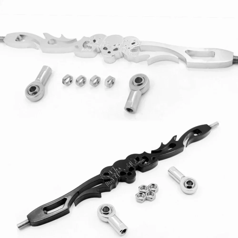 

Motorcycle Skull Shift Linkage For Harley 1993 & Up Softail FXDWG Dyna Wide Glide FLHR FLT CHROME
