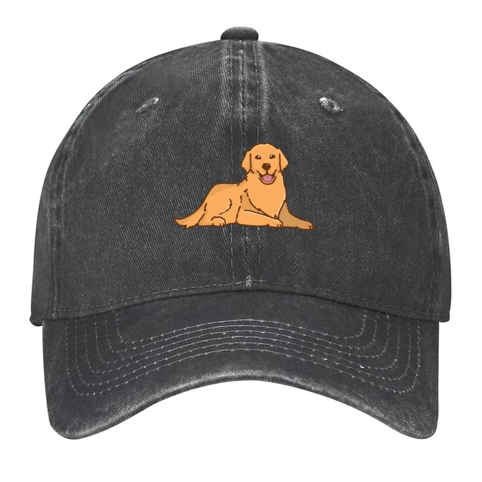 

Golden Retriever [lying down] Baseball Cap Fashion Beach Luxury man cap Kids Hat fun hats Trucker Hats For Men Women's