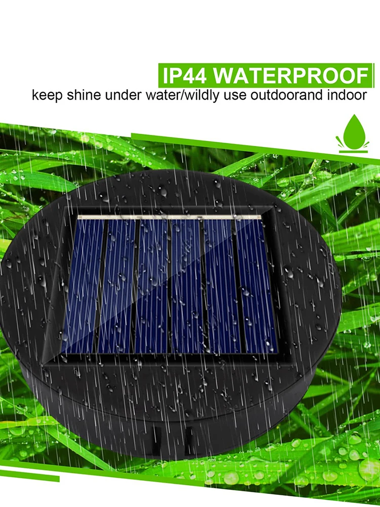 Solar Lights Replacement Top LED Solar Lamp Battery Box IP44 Waterproof 1.2 V 600 MAh with Switch for Outdoor Hanging Lanterns
