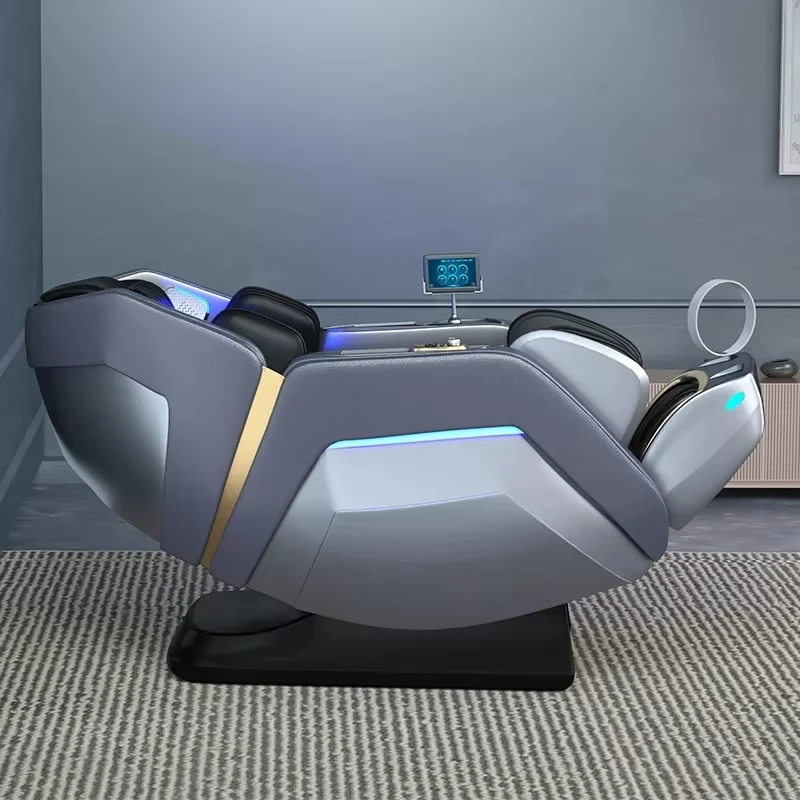 Cadeira de massagem 4D Zero Gravity: massagem com airbag, calor traseiro, controle de voz, alto-falante Bluetooth – A melhor escolha para casa inteligente