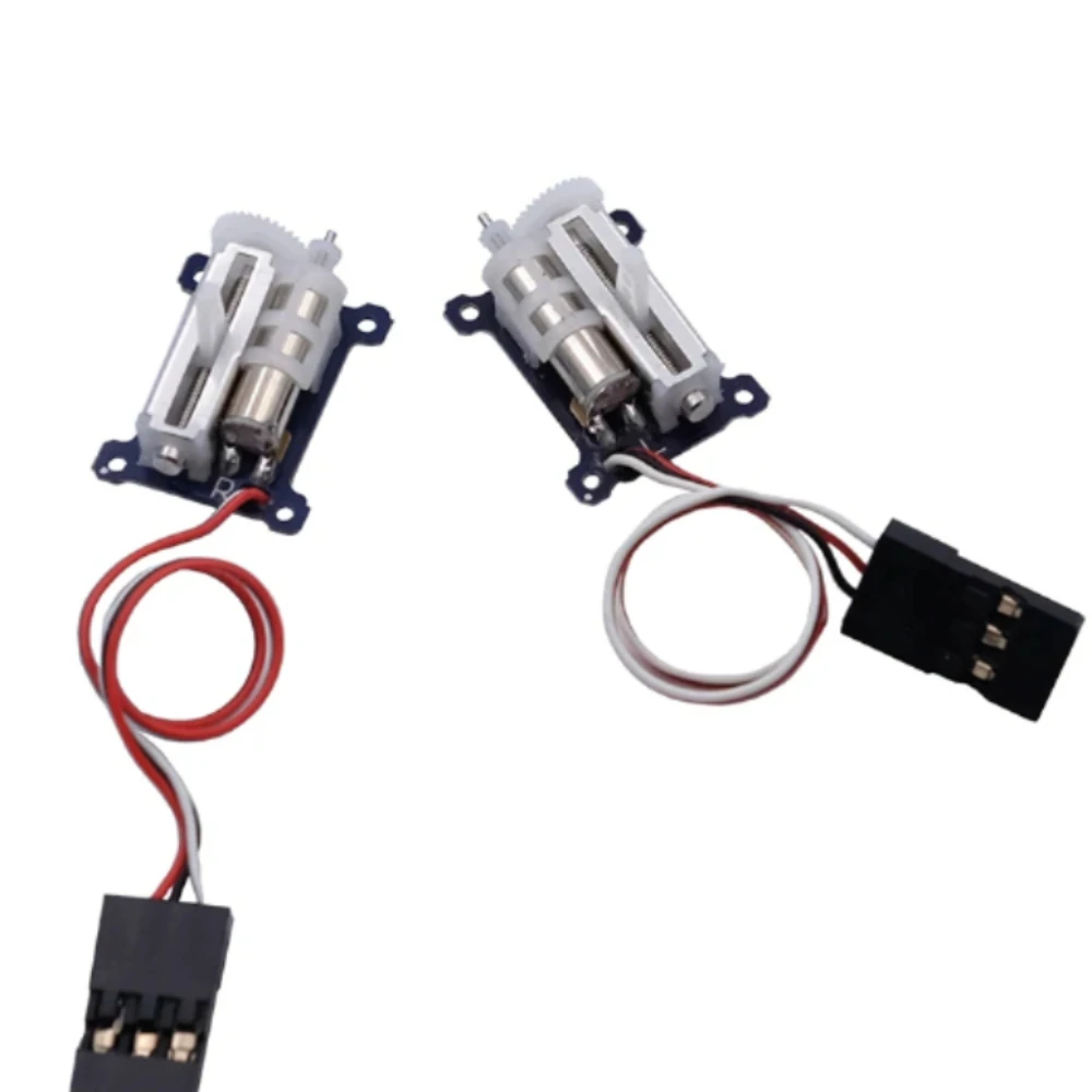 RC Micro Linear Servo - 2PCS Upgrade 9mm 1.5g Digital Linear Coreless Servo for Mini Aircraft (JR-Left-Side)