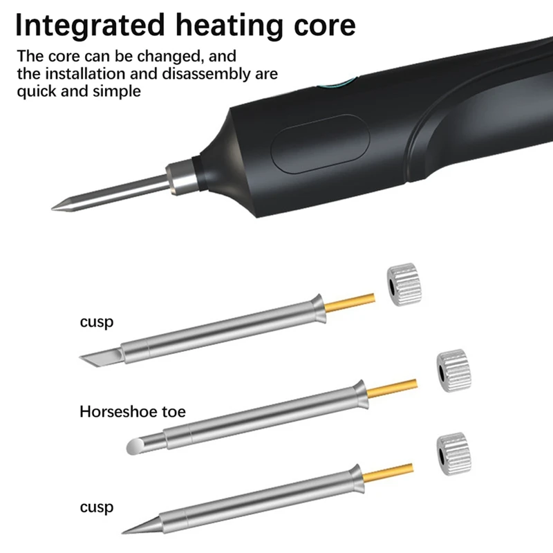 ABSJ-USB Portable Soldering Iron Set Mini Home Student Soldering Torch Wireless Lithium Battery Repair Tools