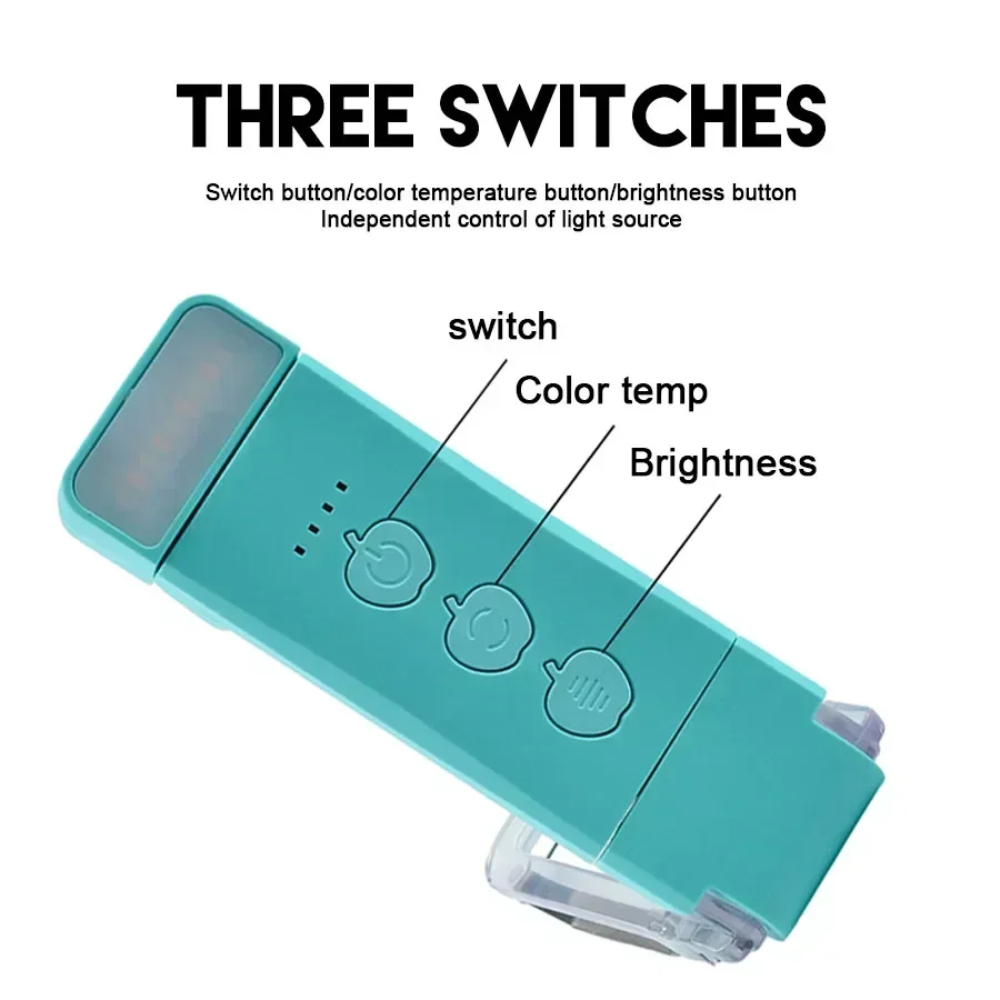 Mini Light Reading Clip Book Light With Timer Rechargeable Clip-on Bookmark Book Light Led Read Light Portable Bedside Desk Lamp