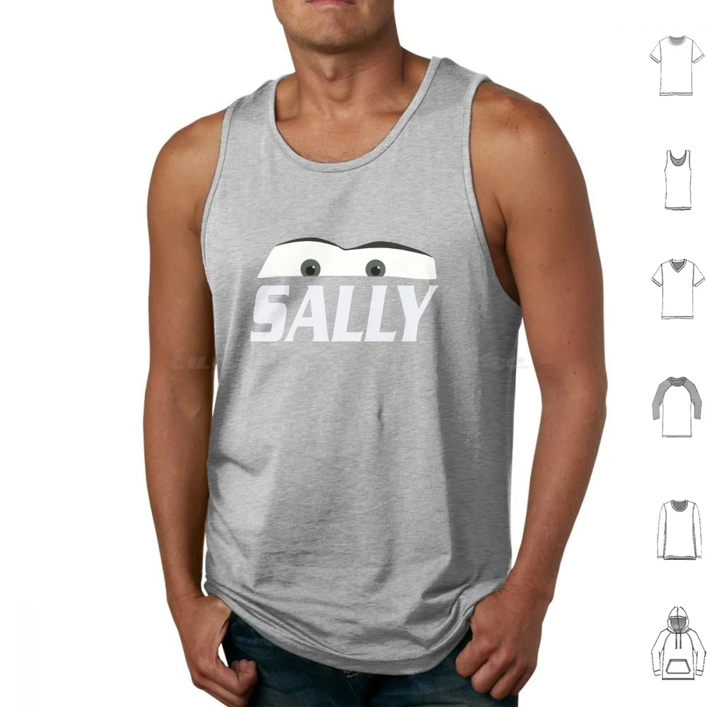 Sally-Cars 3 Tank Tops Vest Sleeveless Pixar Cars Sally Mater Tow Mater Cars 2 Cars 3 3 Cruz Ramirez Cruz Ramirez Jackson