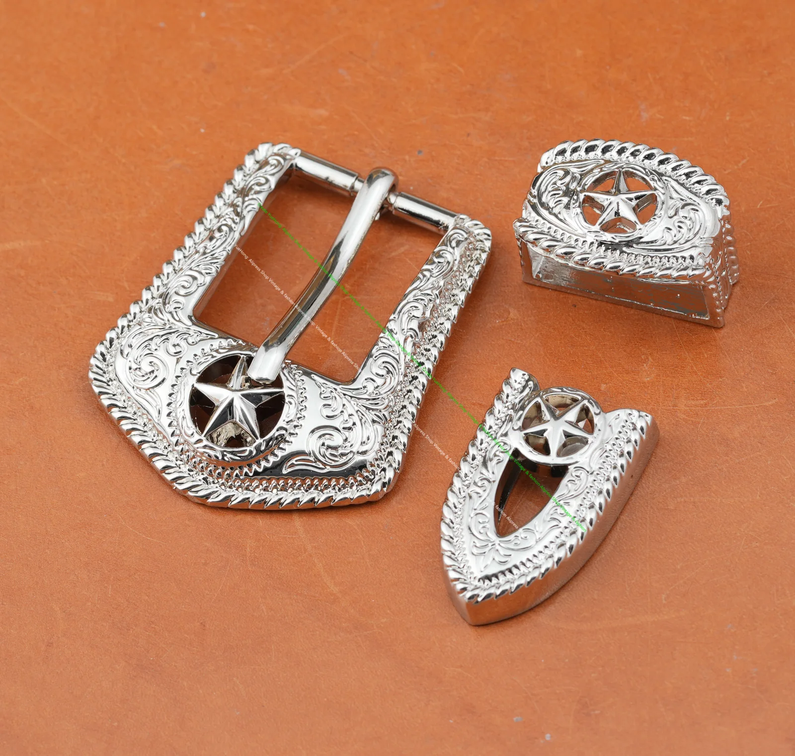 Silver Western Cowboy Texas St - огляд і ціна Leatherwork Belt