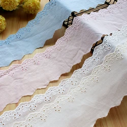 Embroidered Lace for Sewing, Guipure Trim, 100% Cotton, DIY Garment Accessories, African Lace, Warp Knitting
