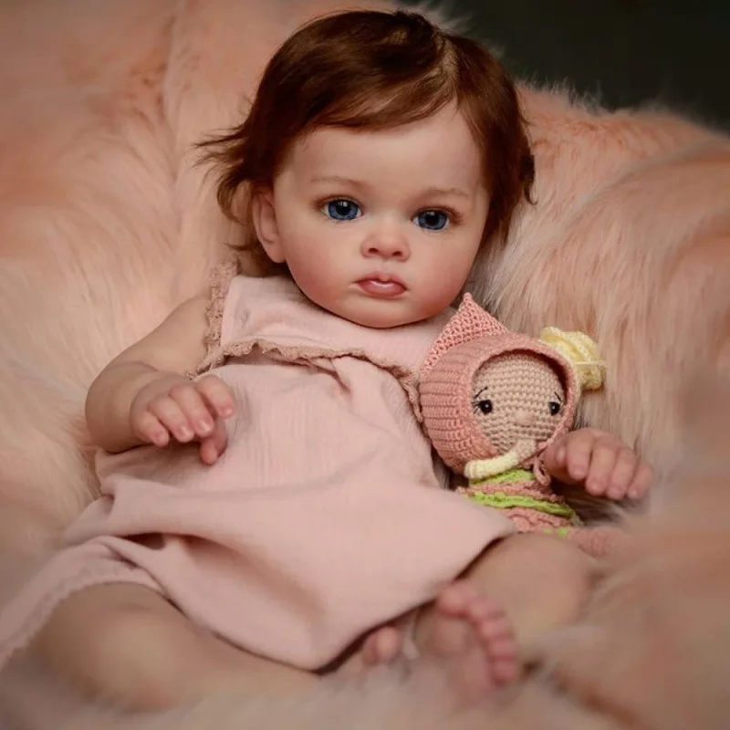 22 Inch Tutti Newborn Bebe Reborn Doll Soft Cloth Bebe Reborn Doll With 3D Painted  Full Body Reborn Doll Hand-Detailed Doll Toy